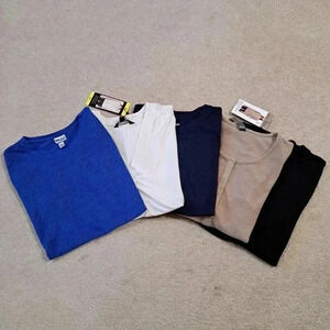 Women's  Small Top Bundle | Set of 5 Tees and Tops Blue Cream Beige Black